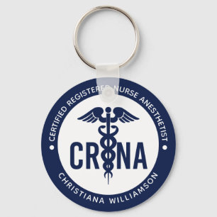 Porte-clés Infirmière anesthésiste certifiée CRNA personnalis
