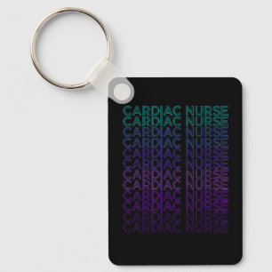 Porte-clés Infirmière cardiaque cardiologie rétro CNS