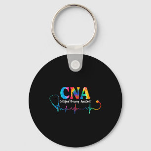 Porte-clés Infirmière certifiée Tie Dye instantanée Stethos C