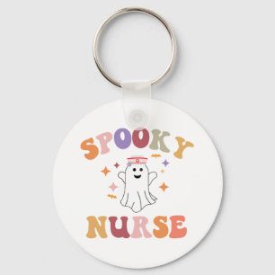 Porte-clés Infirmière Chemise Halloween - Infirmière Éffrayan