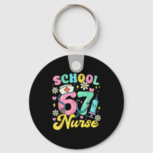 Porte-clés Infirmière d'école drôle 67 Design de mème médical