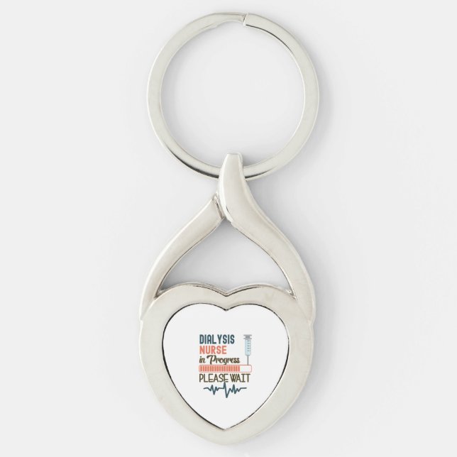 Porte-clés Infirmière Dialyse Drôle Infirmière Dialyse Cadeau (Devant)
