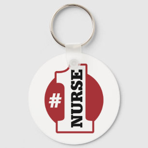 Porte-clés Infirmière du numéro 1