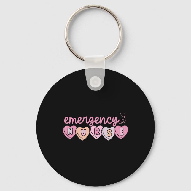 Porte-clés Infirmière du service des urgences cœurs Er Infirm (Recto)
