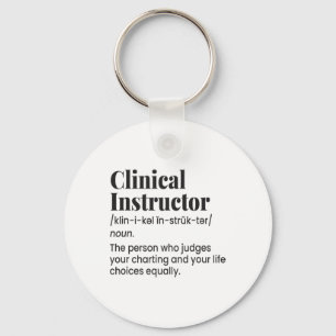 Porte-clés Infirmière enseignante instructrice clinique Défin