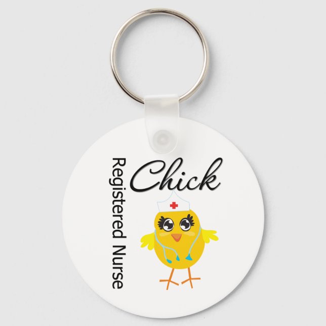Porte-clés Infirmière inscrite Chick v1 (Recto)