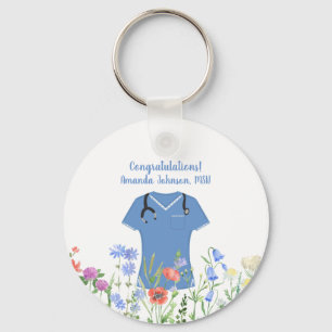 Porte-clés Infirmière MSN Blue Scrubs