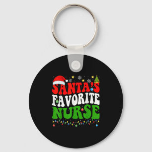 Porte-clés Infirmière préférée du Père Noël Noël Infirmière d