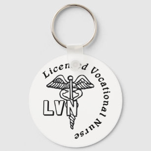 PORTE-CLÉS INFIRMIÈRE PROFESSIONNELLE AUTORISÉE PAR LOGO DU