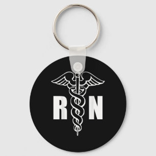 Porte-clés Infirmière Rn Caduceus Symbole Médicale Infirmière