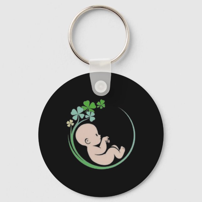 Porte-clés Infirmière sage-femme chanceuse St. Patricks Day  (Recto)