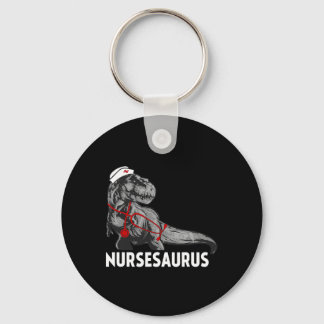 Porte-clés Infirmière Saurus drôle