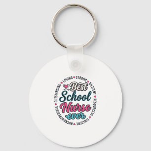 Porte-clés Infirmière scolaire Ever Vintage Engraving Shirt D