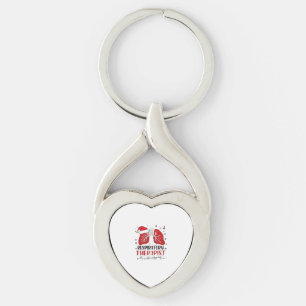 Porte-clés Infirmière thérapeute respiratoire Noël, Poumon Ch