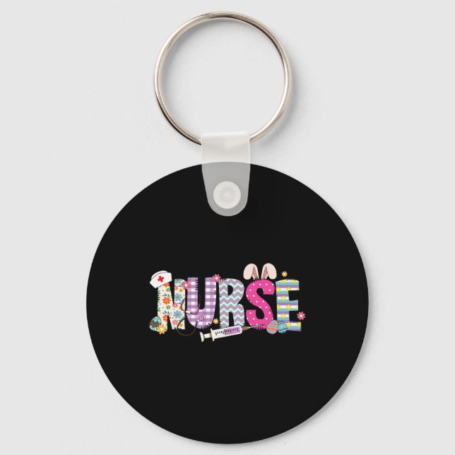 Porte-clés Infirmière Vie Stethoscope Infirmière mignonne Lap (Recto)