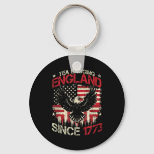 Porte-clés Infusion Angleterre depuis 1773 4 juillet Vintage