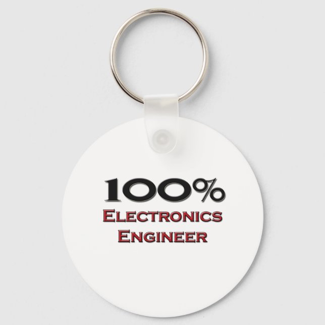 Porte-clés Ingénieur 100 % électronique (Recto)