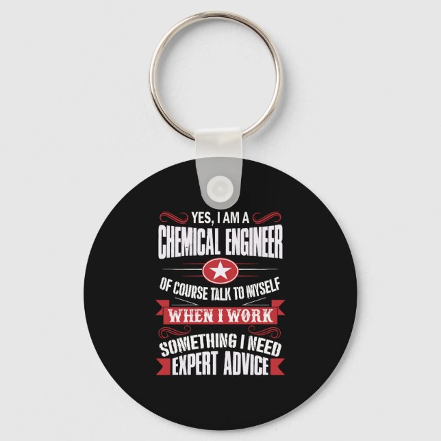 Porte-clés Ingénieur chimique CHRISTMAS CADEAU (Recto)