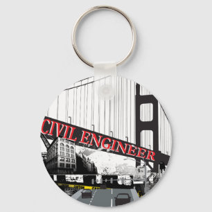 Porte-clés Ingénieur civil