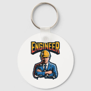 Porte-clés Ingénieur en lettres grecques Stem Humour nerd