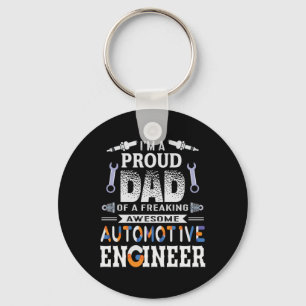 Porte-clés Ingénieur Fier Papa D'Un Ingénieur Automobile