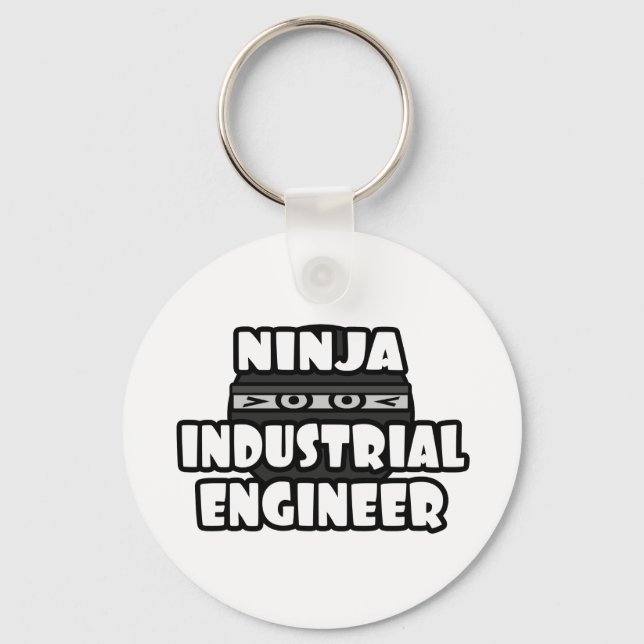 Porte-clés Ingénieur industriel Ninja (Recto)