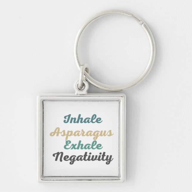 Porte-clés Inhale Asparagus Exhale Negativity Keychains (Devant)