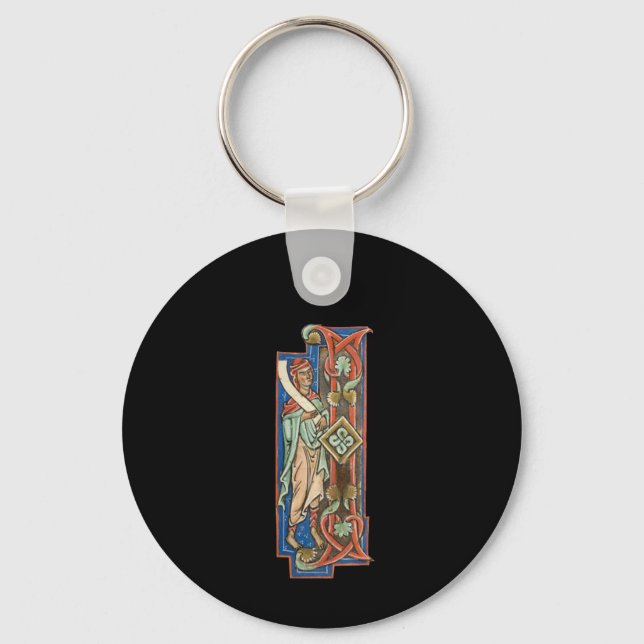 Porte-clés Initiale I éclairée (Recto)