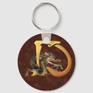 Porte-clés Initiales D de Dragonlore