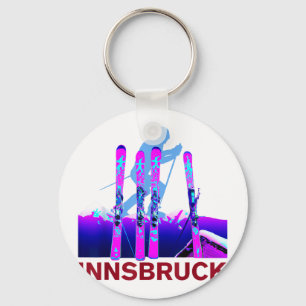 Porte-clés Innsbruck ski & snowboard rétro 90s