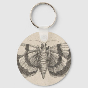 Porte-clés Insecte vintage de lépidoptères d'entomologie de