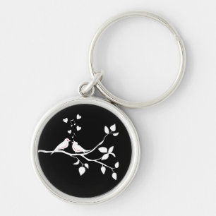 Porte-clés Inséparables Noir  Blanc  Mariage Enterrement de V