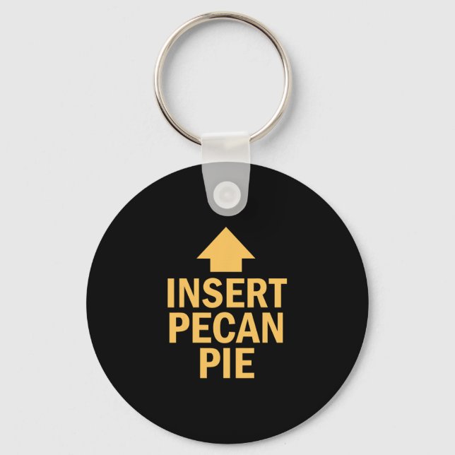 Porte-clés Insérer une flèche pointant une tarte aux noix de  (Recto)