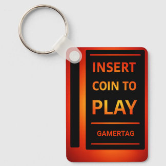 Porte-clés Insert Coin to Play Personalized Gamertag Keychain