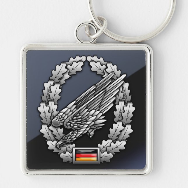 Porte-clés Insigne de béret de la Fallschirmjägertruppe (Devant)