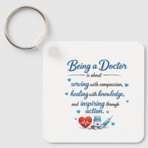 Porte-clés inspirant pour cadeau de docteur en méd