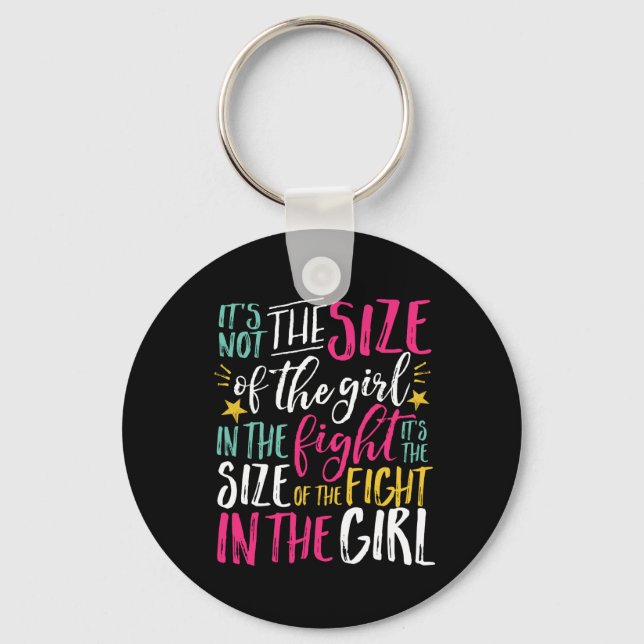 Porte-clés Inspirational Motivation Quote Strong Woman Girl (Recto)