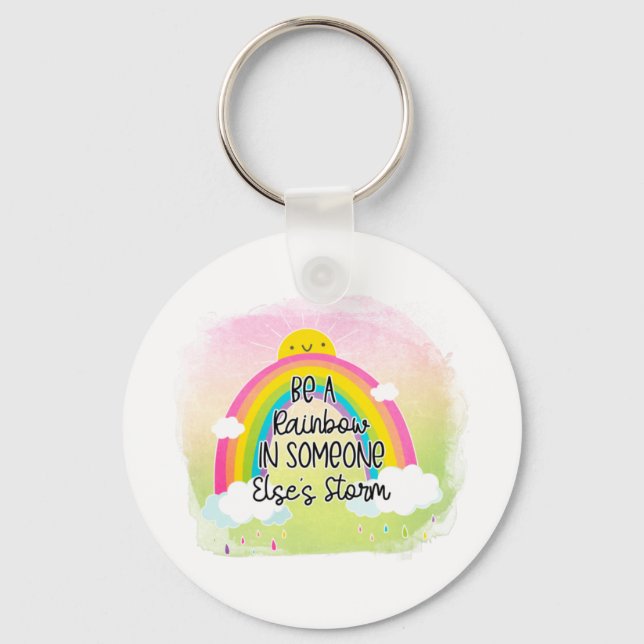 Porte-clés Inspirationnel mignon et coloré (Recto)