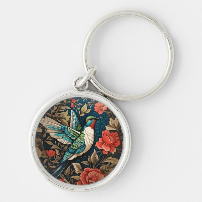 Porte-clés Inspiré par l'élégant colibri William Morris volan (Devant)