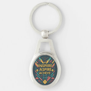 Porte-clés Inspirer Aspire Achieve - Porte - clé ovale