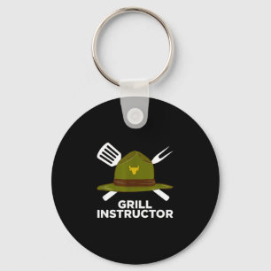Porte-clés Instructeur de grillade humouristique maître de ba