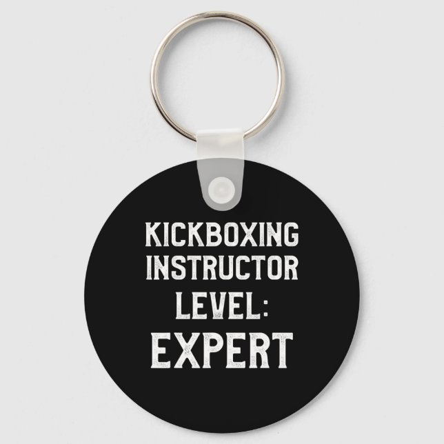 Porte-clés Instructeur de kickboxing Entraînement de kick box (Recto)