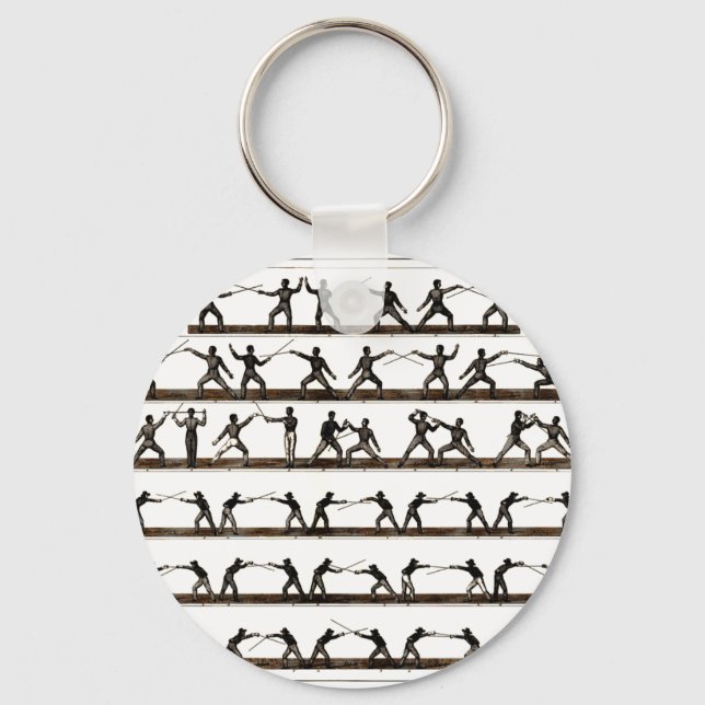 Porte-clés Instruction de clôture vintage (Recto)