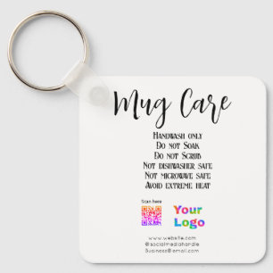 Porte-clés Instructions d'entretien de tasse ajouter le nom d