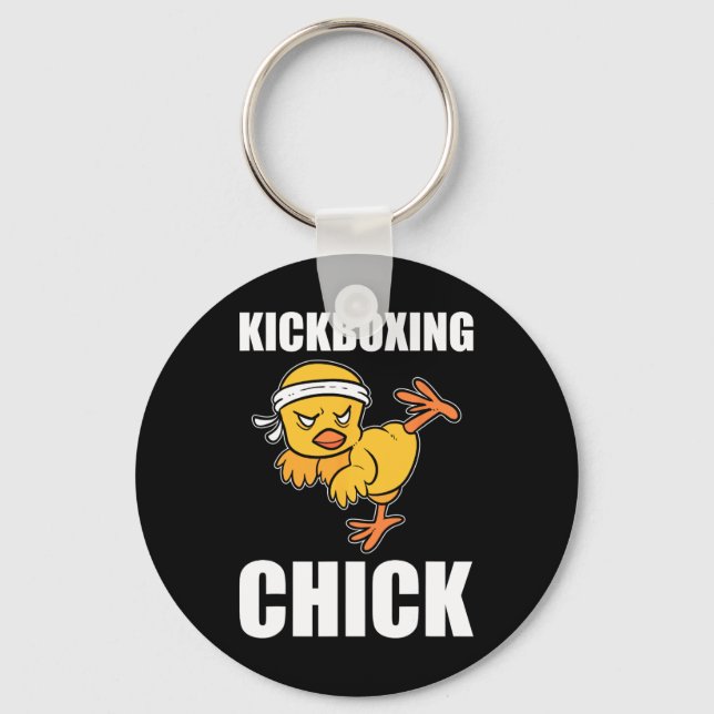 Porte-clés Instructrice de kickboxing drôle Kickboxing Funny  (Recto)