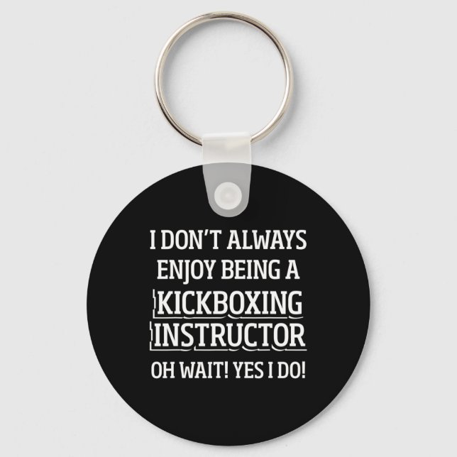 Porte-clés Instructrice de kickboxing Entraînement de kick bo (Recto)