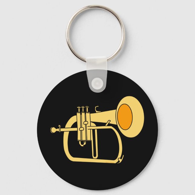Porte-clés Instrument de musique Flugelhorn (Recto)