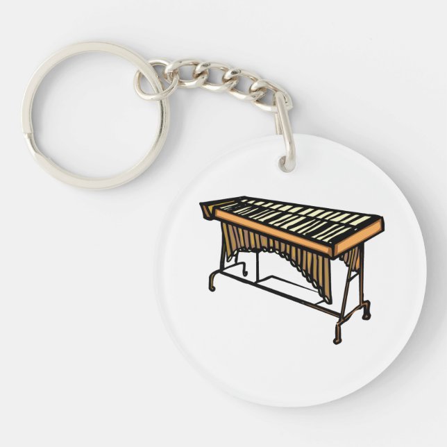 Porte-clés instrument simple design.png de vibraphone (Devant)