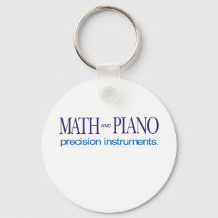 Porte-clés Instruments de mathématiques et de piano _ précisi