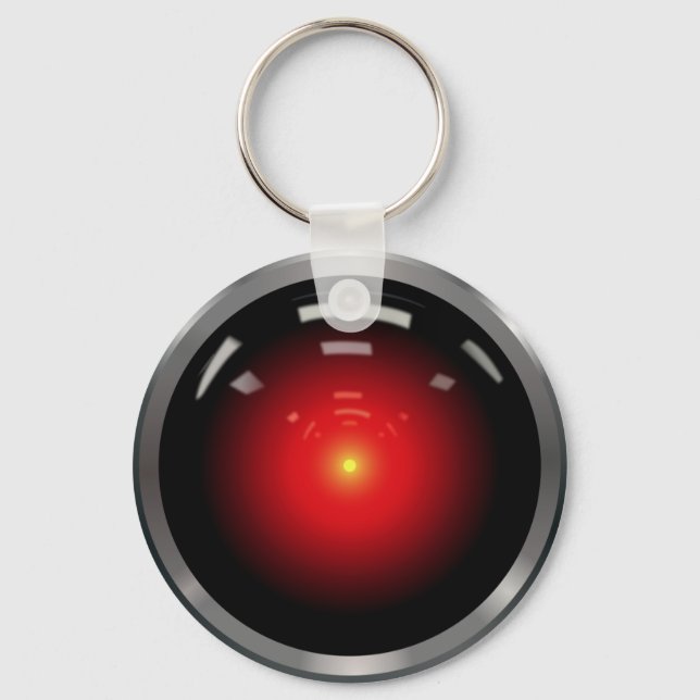 Porte-clés Intelligence artificielle des yeux de l'ordinateur (Recto)